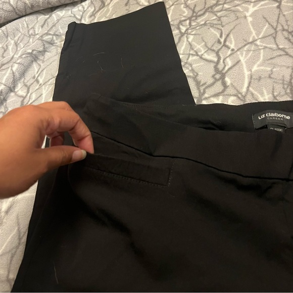 Liz Claiborne Black Trouser Pant Size 16 - Picture 4 of 6